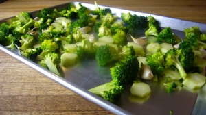 Broccoli in Roasting Pan
