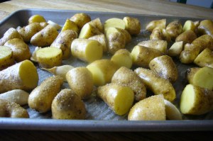 Potatoes in Roasting Pan 2
